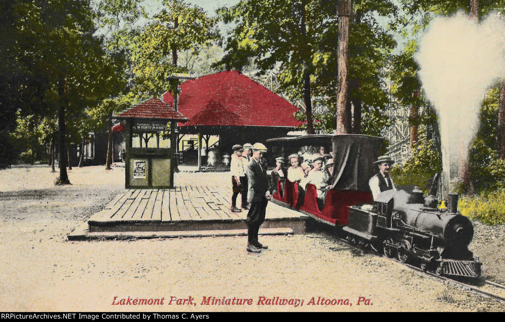 Lakemont Park's Miniature Railway, c. 1918.